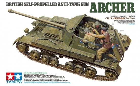 Tamiya 35356 - 1/35 WWII British Auto Spinta Anti Serbatoio Gun Archer - Nuovo - Immagine 1 di 1