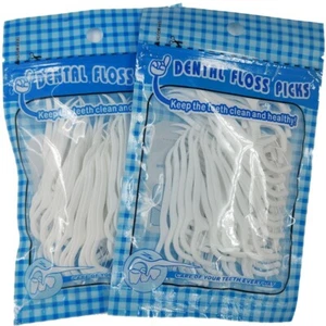 Toothpick 2 X 50 =100 Pieces, Dental Floss Picks For Teeth Clean Care - Picture 1 of 3