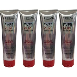 4 Pk L'Oreal Ever Pure Sulfate Free Rosemary Color Care Moisture Shampoo 8.5 oz - Picture 1 of 12