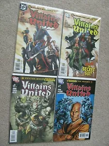 2005 DC Comics VILLAINS UNITE #1-3 & #6 (4) Books VF/NM Bagged & Boarded - Picture 1 of 3