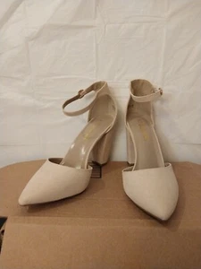 Damen-Pumps Traumpaar spitz zulaufend Spitze taupe klobiger Absatz Größe 10 - Bild 1 von 9