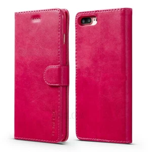 iPhone 8 Plus / 7 Plus 5.5 inch LC.MEEKE Leather Wallet Stand Cover - Picture 1 of 3