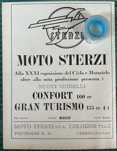 Rara Pubblicità Moto STERZI-Brescia 1953 - Picture 1 of 1