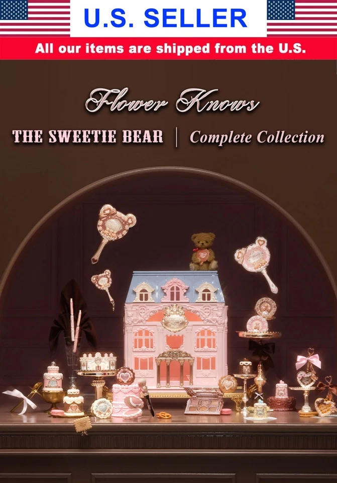 Flower Knows The Sweetie Bear Series - CHOOSE YOUR ITEM, COMPLETE COLLECTION NEW - Image 1 of 4