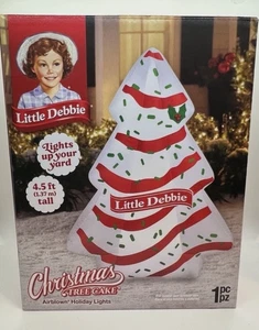 Little Debbie Christmas Tree Cake Airblown Holiday Lights 4.5 ft Inflatable - Picture 1 of 3