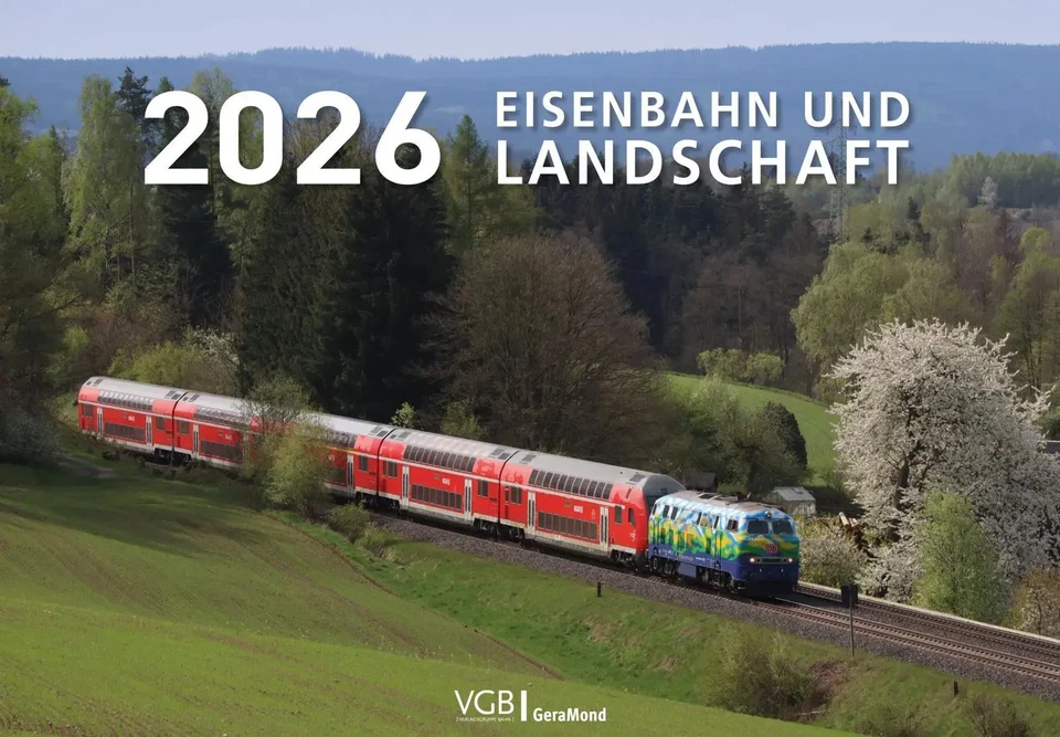 GERAMOND VERLAG Eisenbahn und Landschaft 2026 | Kalender | 14 S. | Deutsch | 2026