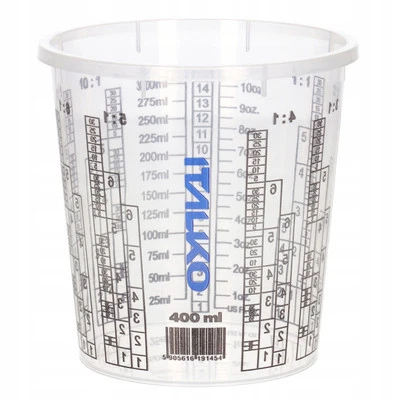 50pcs Paint Mixing Cup 400ml Mixing Cup Measuring Cup with Scale Scala Car Paint - Image 1 of 4