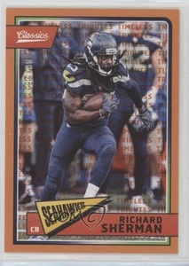 2018 Panini Classics Timeless Tributes Orange /25 Richard Sherman #88 - Foto 1 di 3