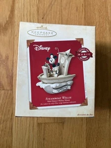 Hallmark Ornament Disney Mickey Mouse Steamboat Willie Sealed! NEW! Rare 2003! - Picture 1 of 3