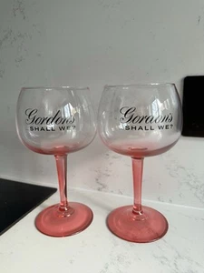 Pair Of Gordon's Shall We? 2 Premium Edition Pink Gin Large Copa Balloon Glasses - Picture 1 of 2