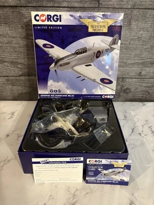NEW CORGI AVIATION AA39703 HAWKER SEA HURRICAN MK.IIC HMS NAIRANA 1:72 MODEL - Image 1 of 4