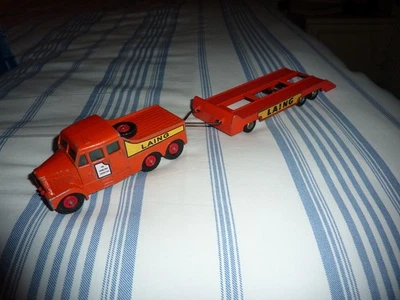 Matchbox King Size No. 8 - Scammell 6x6 Tractor & Trailer  ORIGINAL LOWER WEAR - Image 1 of 4
