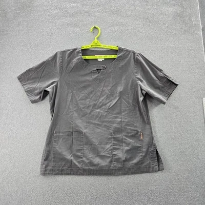 Blusa Médica Corta Koi By Kathy Peterson para Mujer XL Gris 173 Costuras en Contraste Foto 1 de 4