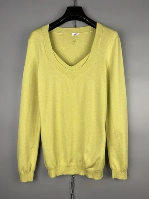 Vintage Versace VJC Womens Viscose Cotton V Neck Pullover Sweater Size M - Image 1 of 4