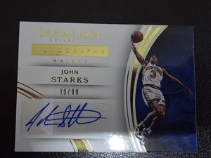 John Starks 2015-16 Panini Immaculate Collection Autographs #34 99/99 - Picture 1 of 2