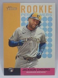 JACKSON CHOURIO RC #RP-5 2024 TOPPS HERITAGE ROOKIE PERFORMERS INSERT CARD - Picture 1 of 2