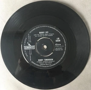 Bobby Vee- Bobby Tomorrow 1963 7" 45RPM Liberty VG+ Pop Rock - Picture 1 of 2