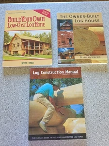 Log Cabin Construction Manual Lot Of 3 Books - Imagen 1 de 24