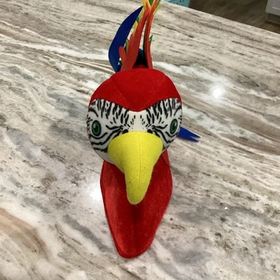 Youth PARROT Costume HAT OS NEW Bird Colorful NWT Tropical - Image 1 of 4