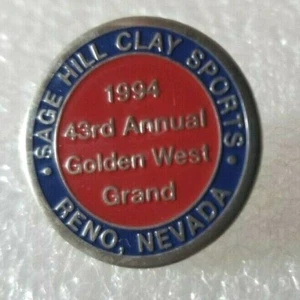 Sage Hill Clay Sports  Lapel-Hat pin / 1994 43rd Annual Golden West Grand Reno - Picture 1 of 3