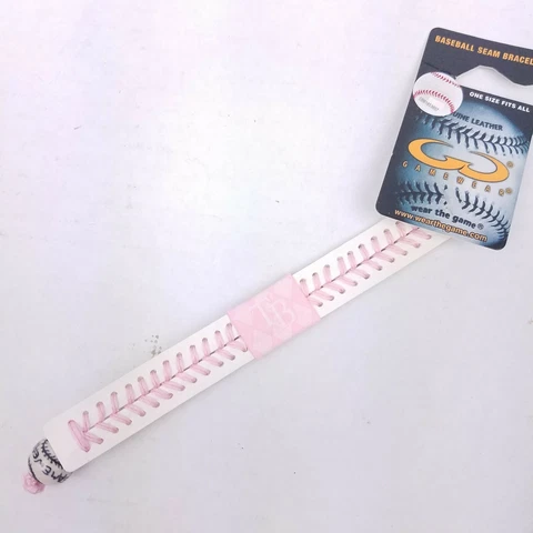 Tampa Bay Rays Pink Argyle Baseball Seam Bracelet MLB Cover