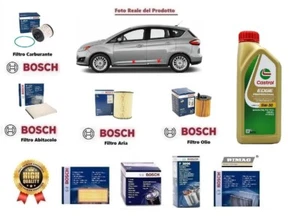 Kit Filtri Tagliando Bosch + Olio per Ford C-MAX II 1.5 TDCi 88 Kw 120 Hp Cv - Imagen 1 de 9