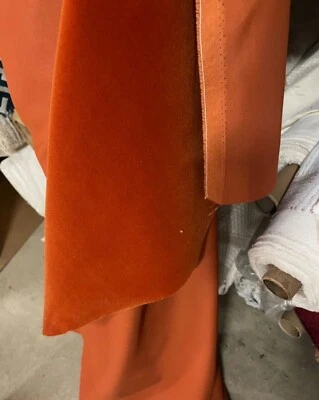 Kravet Mohair Velvet orange 5 - Image 1 of 2