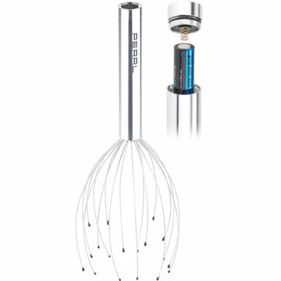 PEARL Vibrations-Kopfmassage-Gerät mit 18 Armen & Wohlfühl-Noppen