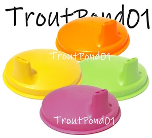 Juego de 4 sellos para sorber Tupperware para vasos de campana tazas para sorber naranja rosa verde + - Imagen 1 de 1