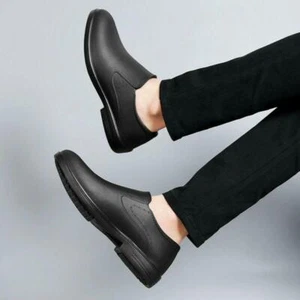 Zapatos de trabajo resistentes al aceite para hombres Zapatos antideslizantes Seguridad Impermeable Cocina Chef Zapatos - Imagen 1 de 7