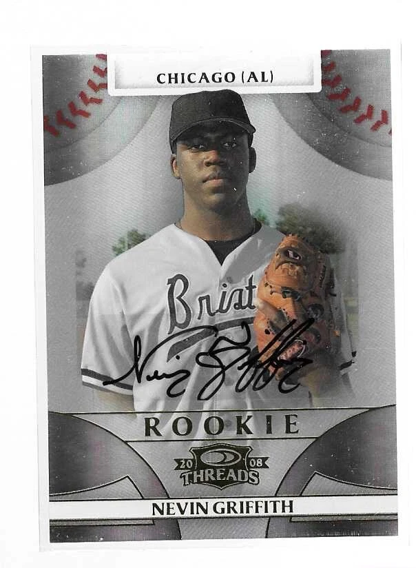 NEVIN GRIFFITH 2008 DONRUSS THREADS ROOKIE CARD AUTO #106 /999 - Image 1 of 1