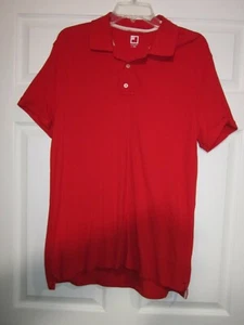 RED PIQUE POLO SHIRT, MENS LARGE, # 460 - Bild 1 von 7