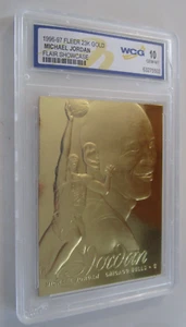 1996-97 Fleer 23K Michael Jordan Flair Showcase Basketball Card WCG Graded 10 - Bild 1 von 2