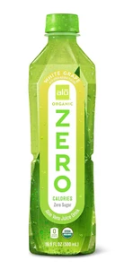 ALO ORGANIC ZERO Aloe Vera Juice, White Grape | 16.9 Fl Oz, Pack of 12 | Zero Ca - Picture 1 of 12