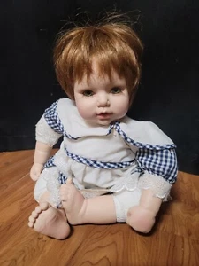 Adora Babypuppe Vinyl realistisch hellbraunes Haar gewichtet 18"" von Frank Young - Bild 1 von 6