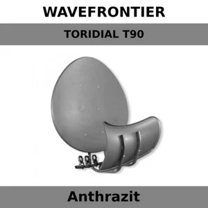 Satantenne Anthrazit Satspiegel Stahl Empfang Spiegel WAVEFRONTIER TORIDIAL T90 - Imagen 1 de 1