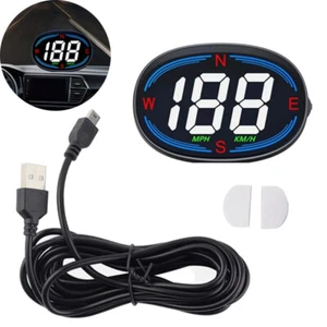Digital GPS Tacho Geschwindigkeit MPH HUD Auto Head Up Display Tachometer USB - Bild 1 von 11