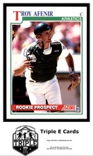 1991 Score #745 Troy Afenir RC Oakland Athletics ~A3P