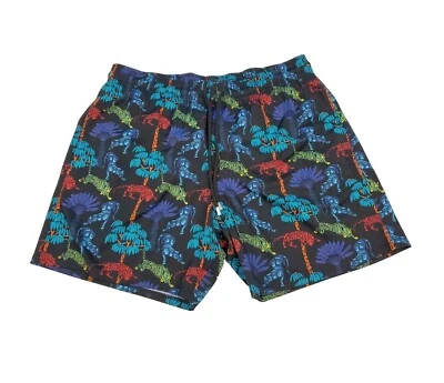 Vilebrequin Tiger Leap Moorise Swim Shorts Black Men's Trunks  2XL XXL NWT $315 - Image 1 of 4