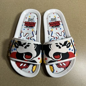 Mel Mini Melissa Mickey Mouse Beach Slide Sandals Shoes US Size 11 Kids NWOB - Picture 1 of 3
