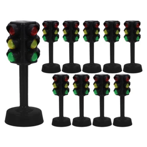 10 Pcs Traffic Light Toy Stop for Kids Toddler Child Pretend Mini Signal Lamp - Picture 1 of 12
