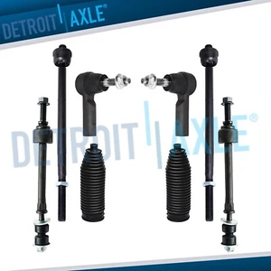 5-Lug 8pc Front Sway Bar Links Tie Rod Ends w/Rack Boots for 2013-2018 Ram 1500 - Picture 1 of 7