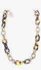 Ralph Lauren Necklace Tortoise Shell Lucite Chunky Link 15” Chain Signed