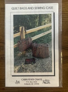 Quilt Bags/sewing Case Patterns Cabin Fever Crafts Unused - Picture 1 of 3