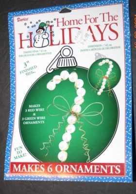 DE COLECCIÓN, Darice "HOGAR para las VACACIONES", Kit de Decoración de Adornos (para 6) Nuevo/Sellado Foto 1 de 4