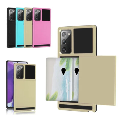 Porta-Cartão de Crédito Carteira Capa Slide Para Samsung Galaxy Note 20/Note 20 Ultra - Imagem 1 de 4