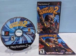 Destroy All Humans 2 (Sony PlayStation 2, 2006) Complete with Manual - Tested - Picture 1 of 3