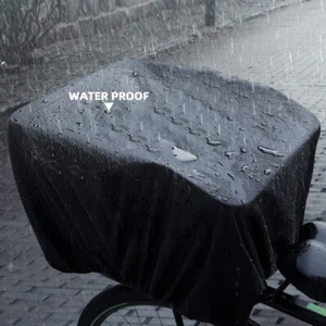 Waterproof Bike Basket Cover with Luggage Net for all weather conditions - Picture 1 of 12