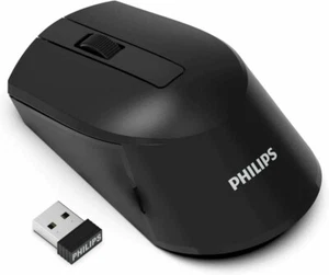 PHILIPS Kabellose Maus 3 Tasten Ergonomische Optische Maus 1600 DPI (SPK7374) - Bild 1 von 6