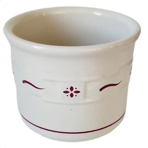 Vintage Longaberger Salt Crock Woven Red Traditions 1 Pint USA Made - Picture 1 of 5